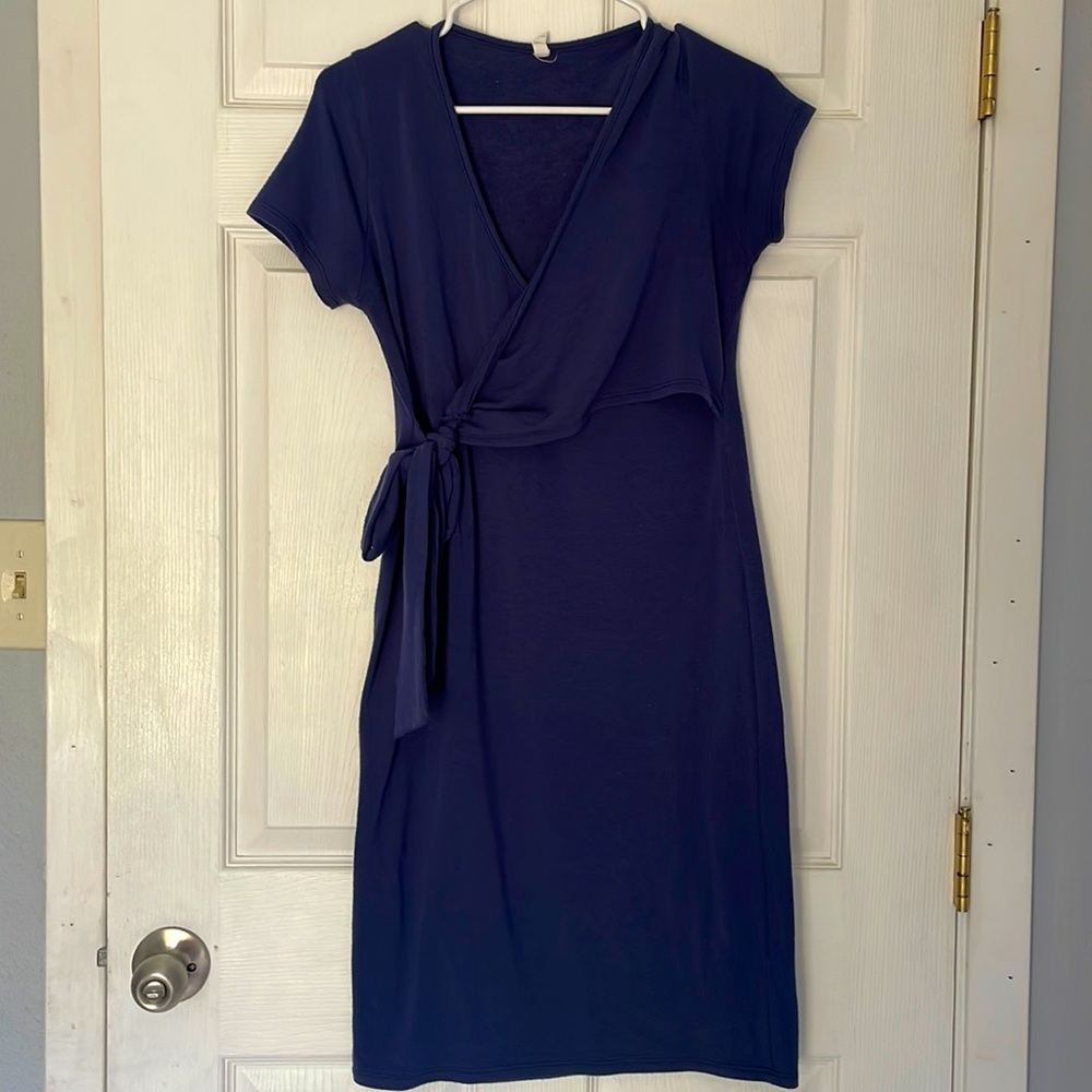 Pink blush maternity dress